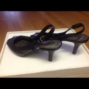 Black sling back Heels